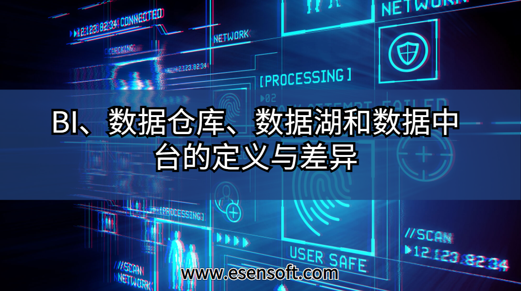 BI、数据仓库、数据湖和数据中台的定义与差异